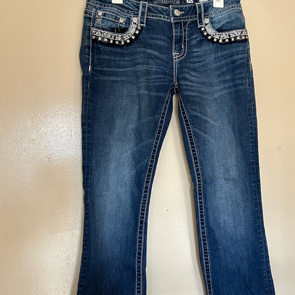 Miss Me Dark Blue Embellished Women Jeans